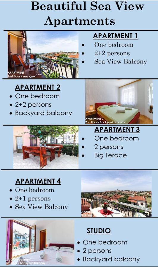 Beautiful Sea View Apartments - Niko Ceko Vrsar Exterior photo